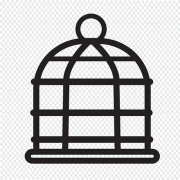Bird cage icon Stock Illustration