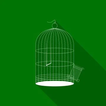Bird cage icon Illustrazione stock