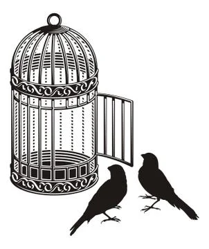 Bird Cage Stock Illustration