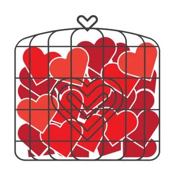 Bird Cage of Love Stock-Illustration