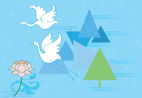 Bird century Stock Illustration
