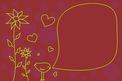 Bird doodle Stock Illustration