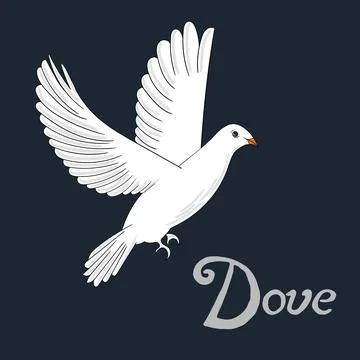 Bird dove vector illustration Stock Illustration