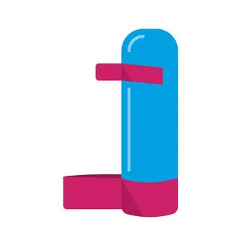 Bird drinker accessory icon in flat style Stock Illustration