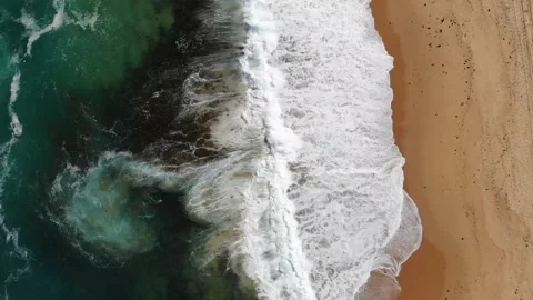 BIRD EYE BEACH SHOT Stock Footage 152802662