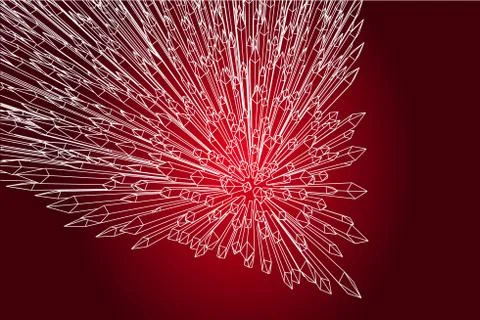 Bird Eye View Abstract sharp 3d Illustration Stock Illustration