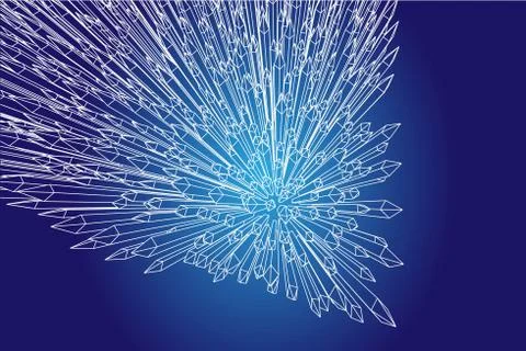 Bird Eye View Abstract sharp 3d Illustration Stock Illustration