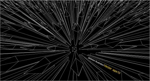 Bird Eye View Abstract sharp 3d Illustration 스톡 일러스트