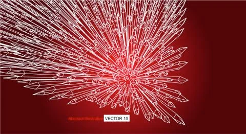 Bird Eye View Abstract sharp 3d Illustration vector Stock Illustration