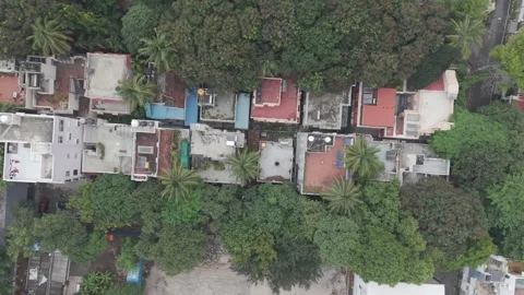 Bird Eye View of buildings Stock Footage 311972971