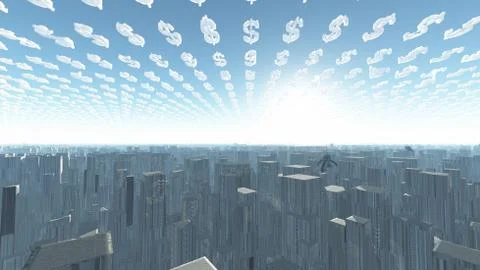 Bird eye view Stock Illustration