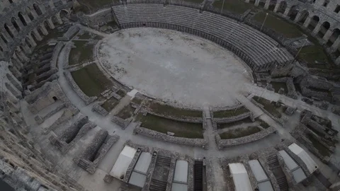 Bird eye view of Pula Arena 4K Stock-Footage 69803774