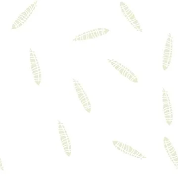 Bird feather soft fluffy glyph seamless pattern Stock Illustration