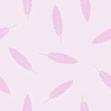 Bird Feathers seamless pattern texture design element Stock Illustration