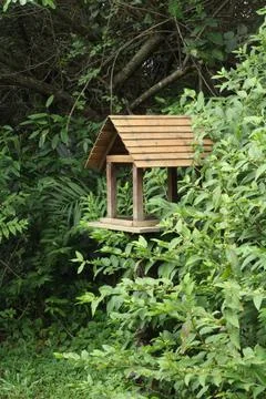 Bird Feeder in a Park Stock Photos