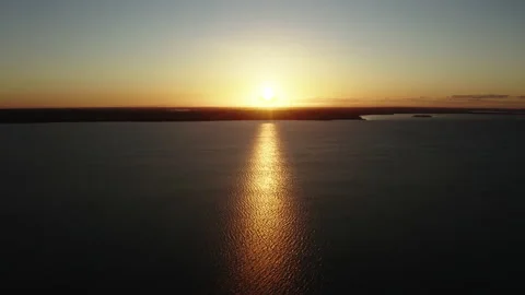 Bird flight over the lake Stock Footage 205211895