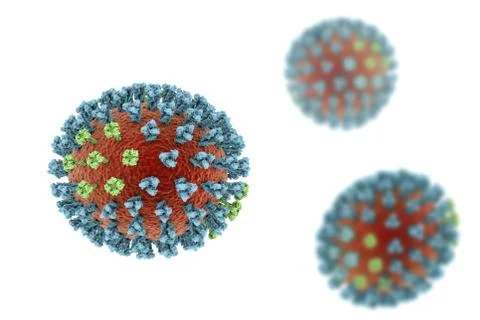 Bird flu virus, illustration Stock Illustration
