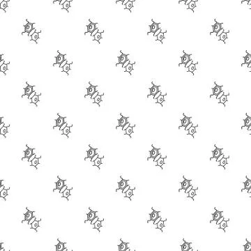 Bird flu virus pattern seamless Illustrazione stock