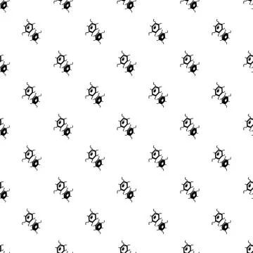 Bird flu virus pattern vector seamless Illustrazione stock
