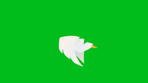 Bird Fly - Animation - Hand-Drawn - Green Screen - Loop Stock Footage 67860601