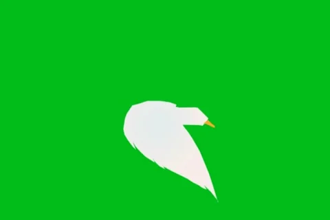 Bird Fly - Animation - Hand-Drawn - Green Screen - Loop Stock Footage 68614726