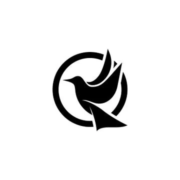 Bird fly  Logo Template vector illustration Stock Illustration