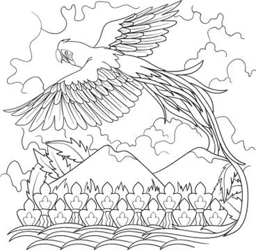 Bird flying design Illustrazione stock