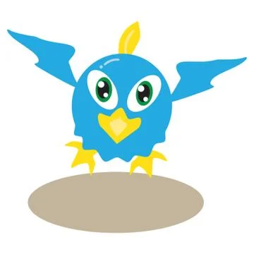 Bird Flying Illustrazione stock