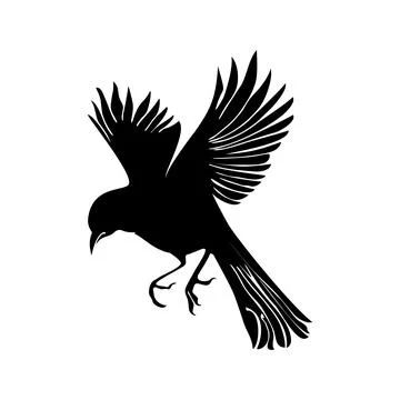 Bird is flying Stock Illustration