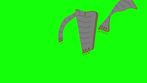 Bird Flying with Sky on Green Screen Chroma Key Background Stock Footage 337990861