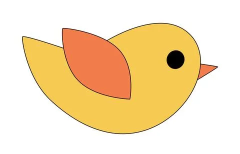 A bird is flying vector illustration Stock Illustration