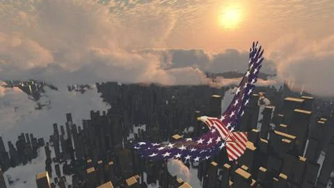 Bird of freedom Stock Illustration