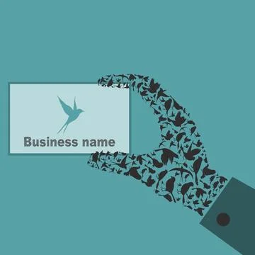 Bird a hand Stock Photos