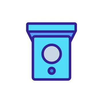 Bird house Icon vector. Isolated contour symbol illustration Illustrazione stock