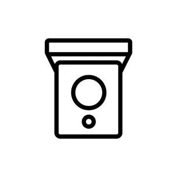 Bird house Icon vector. Isolated contour symbol illustration Illustrazione stock