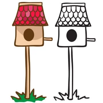 Bird house Stock Illustration