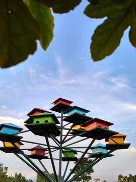 Bird house 스톡 사진