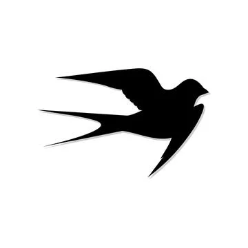 Bird icon black Stock Illustration