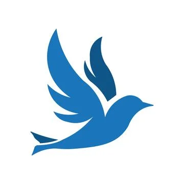 Bird icon design template isolated illustration Illustrazione stock