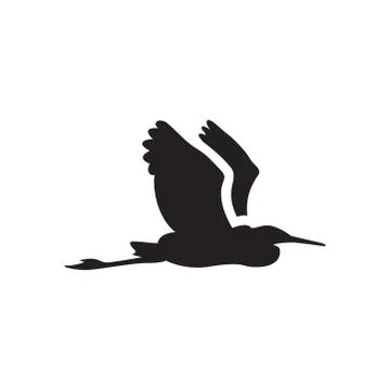 Bird Icon In Flat Style Vector For Apps, UI, Websites. Black Icon Vector Illu Illustrazione stock