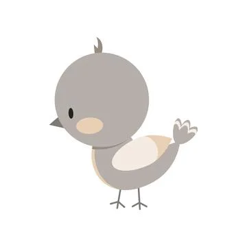 Bird icon isolated on white background. Stock Illustration