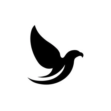 Bird icon logo design template isolated illustration Stock Illustration