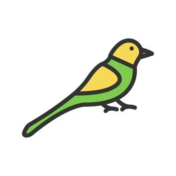 Bird icon vector image. Stock Illustration