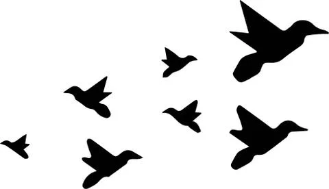 Bird icon on white background Illustrazione stock