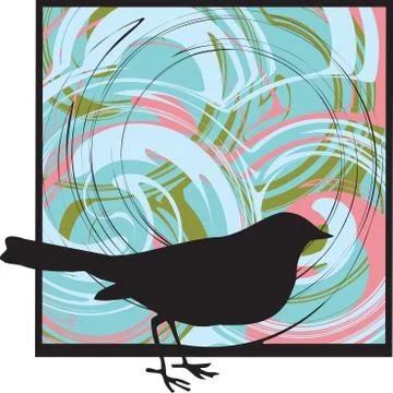 Bird illustration Illustrazione stock