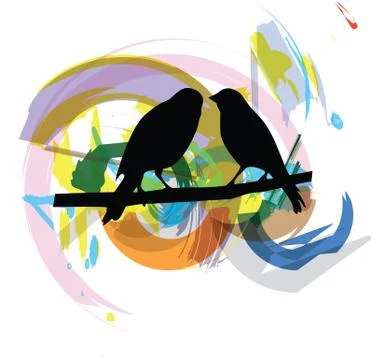 Bird illustration Illustrazione stock
