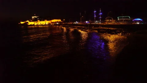Bird island at night Видео 145134942