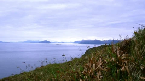 Bird island Runde sea view Stock Footage 230222953