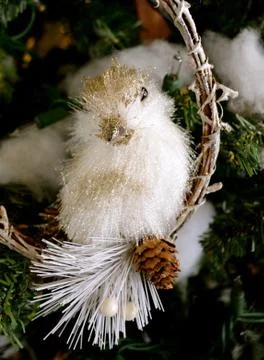 Bird on a limb ornament 写真素材