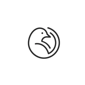 Bird line icon vector illustration design 스톡 일러스트